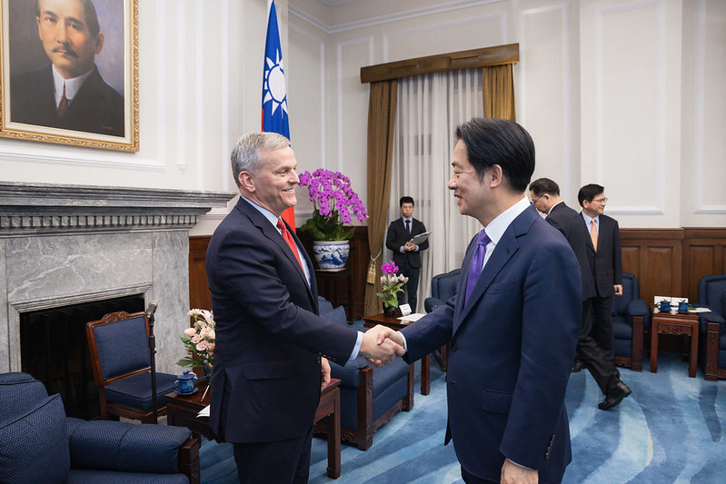 總統接見美國北卡羅萊納州州長　盼強化臺美經貿與科技合作關係