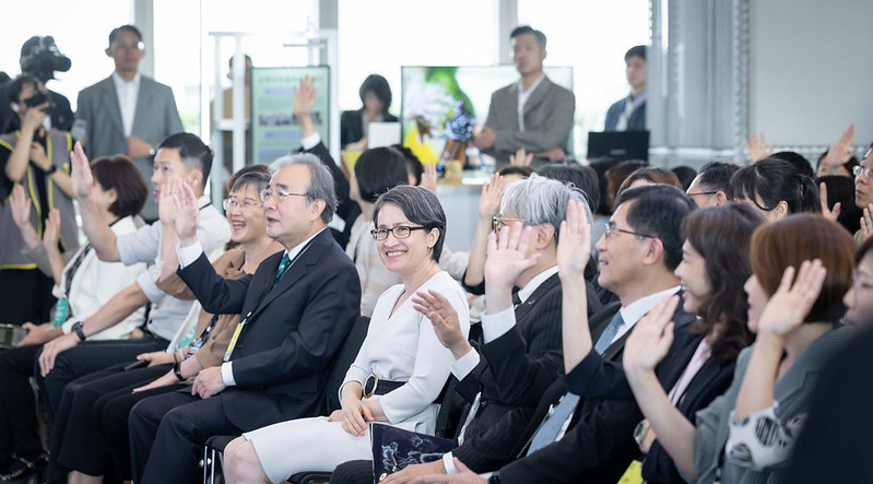 蕭美琴副總統今（21）日上午出席「地球解方2026永續設計行動年會」開幕式