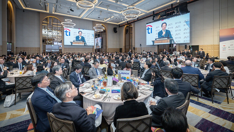 賴清德總統今（26）日晚間出席「台灣美國商會2026年謝年飯」