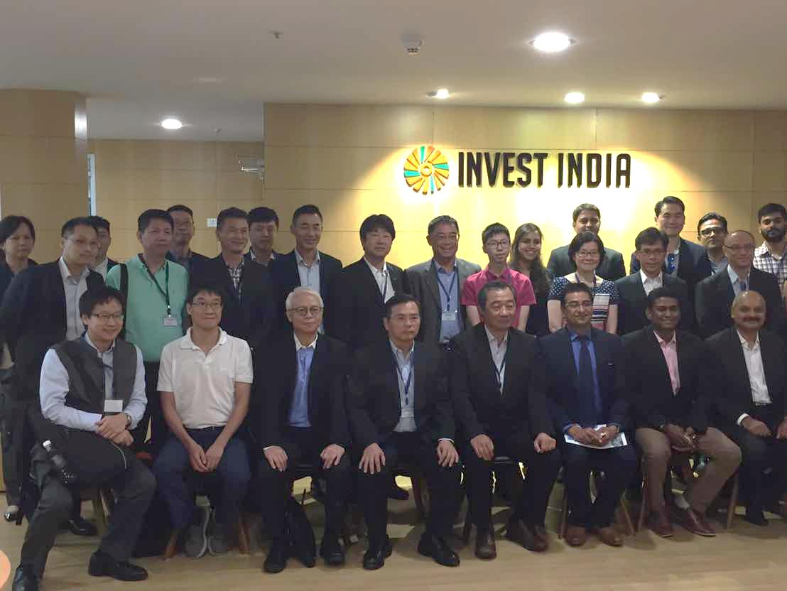 9月8日與 Invest India (印度商工部設立之投資招商中心)合影